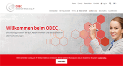 Desktop Screenshot of odec.ch