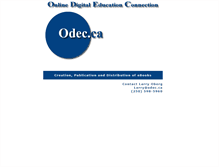 Tablet Screenshot of odec.ca